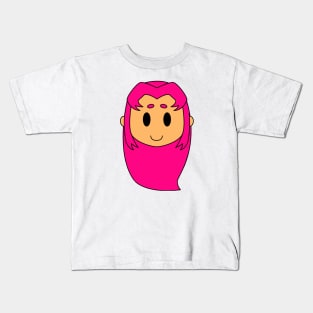 Chibi Starfire Head Kids T-Shirt